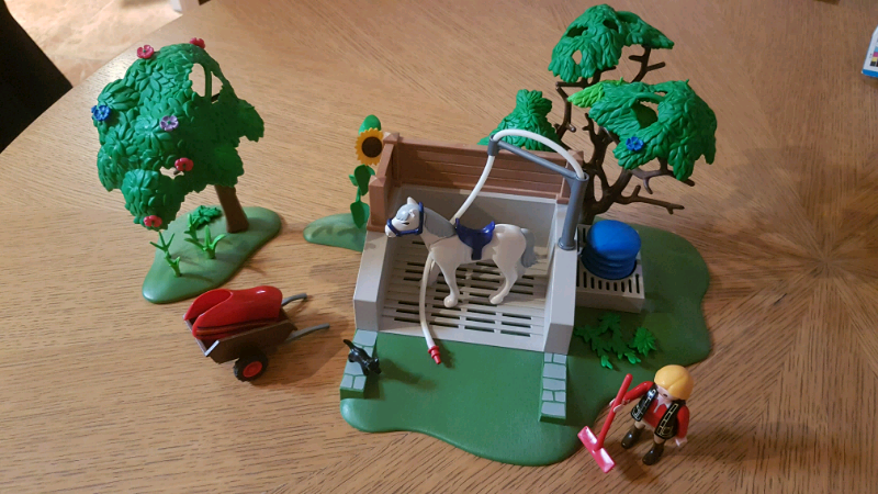 playmobil horse wash
